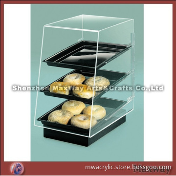 Stable Base Acrylic Food Case with Tray